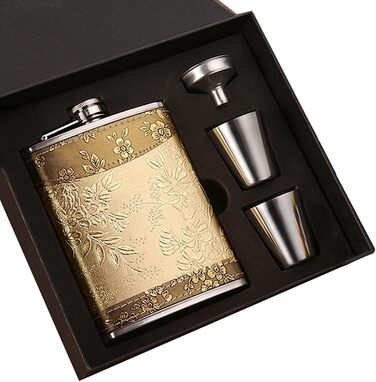 Фляга з нержавіючої сталі, 237 мл, набір, металевий стакан для напоїв, з гвинтовою кришкою, для туризму, кемпінгу, барбекю, бару