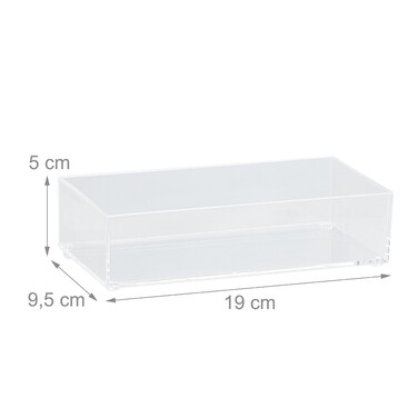 Relaxdays Drawer Organizer transparent