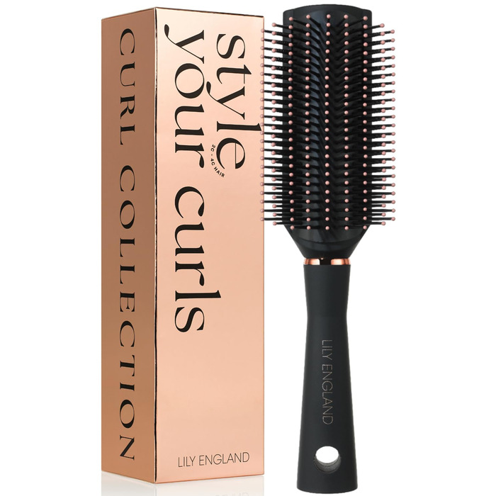 Набір гребінця та щітки для волосся Lily England: без заплутування, для кучерявого та гладкого волосся