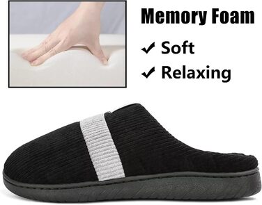 Тапочки зимові плюшеві для дому, чорні, розмір 36-51 (EU 44/45)