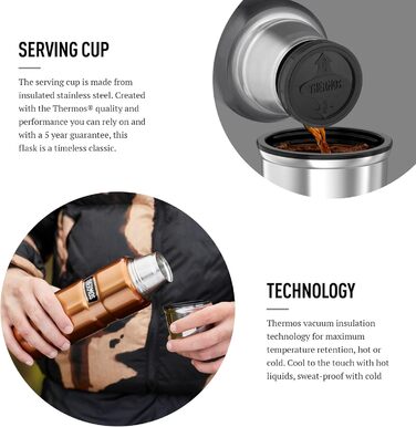 Kleine King Stainless Steel Thermos - 470ml - Hot & Cold