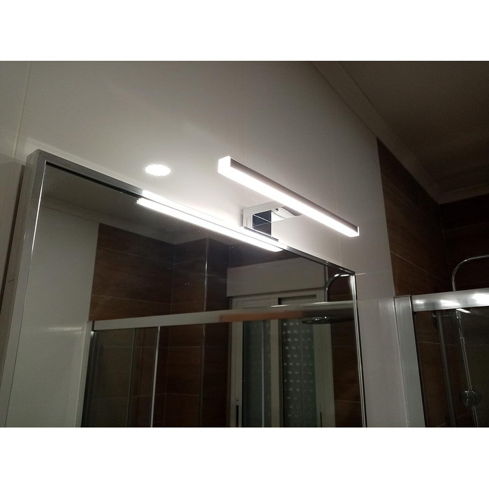 Azhien LED Mirror Light Bathroom 10W 820LM Neutral White 4000K, Slim 14mm Width 3in1 Mounting IP44 230V Wall Light Mirror Lamp 600mm, Flicker-Free Bathroom Vanity Mirror Lights (30cm)