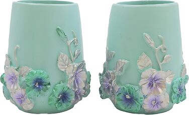 LUANT Bathroom Accessories Set, 5-Piece Bathroom Gift Set with Soap Dispenser, Pump, Toothbrush Holder, Cup, and Soap Dish, Durable Bathroom Set Decoration Ideas (blue)