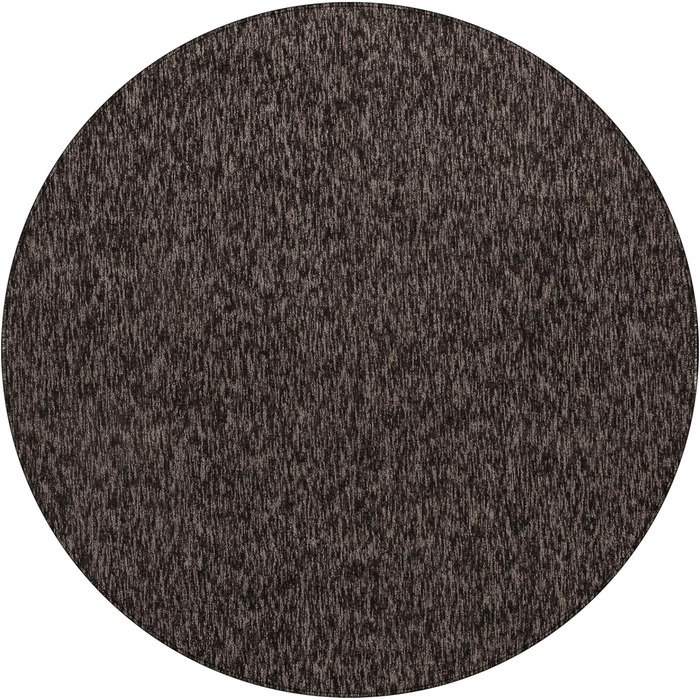 Килим для вітальні HomebyHome 120x170 см, однотонний, меланжевий, короткий ворс, м'який, легко миється, для кухні, їдальні, спальні, коричневий