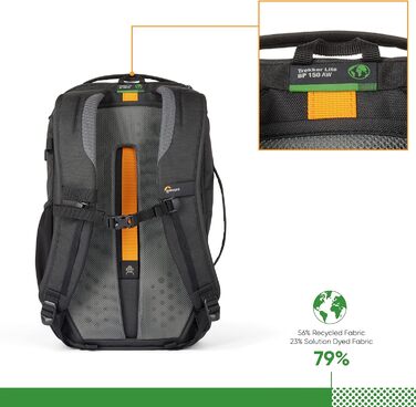 Рюкзак для камери Lowepro Trekker Lite BP 250, сірий, з винімним вкладишем, для беззеркальних камер Sony Alpha 7, з системою кріплення аксесуарів