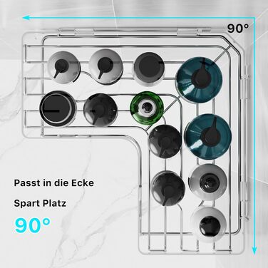 Полиця для душу YIGII без свердління, 3 шт. з нержавіючої сталі, органайзер для ванної кімнати, велика місткість, самоклеюча з мильничкою та 4 гачками, тримач для шампуню, сріблястий (2 шт.)