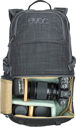 EVOC Hip Pack Capture: нагрудний рюкзак (1 шт.) для фототехніки, унісекс, світло-оливковий, з системою кріплення для штатива