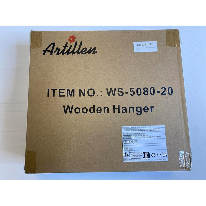 Дерев'яні вішалки для одягу з виступами для спідниць та штанів, 360° обертання, 20 шт. (білий)