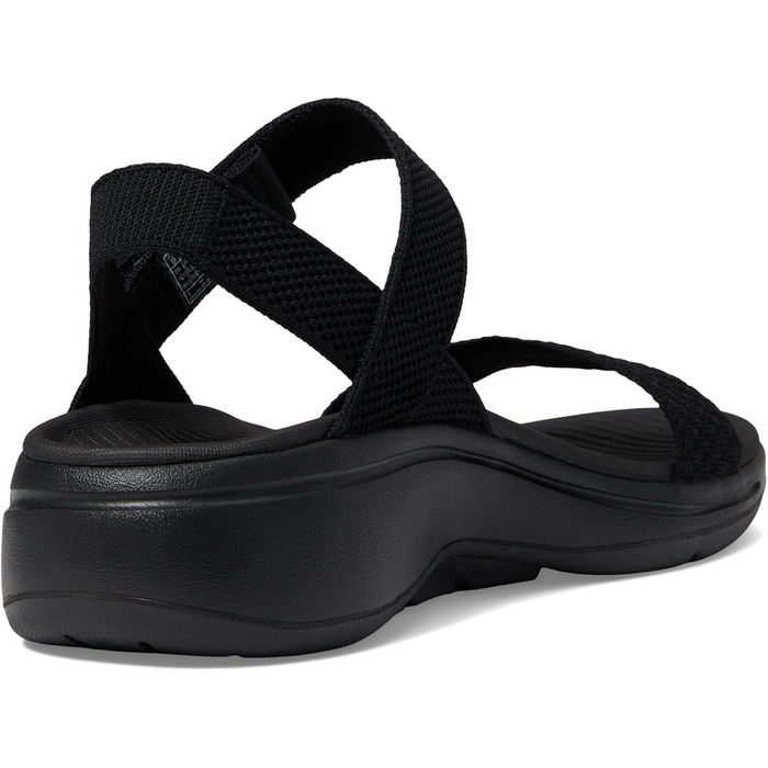 Сандалі жіночі Skechers Go Walk Arch Fit - Чорні текстильні, 38 EU