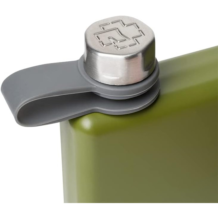 Фляга Rammstein 'Benzin' оливкова, офіційний мерч гурту, нержавіюча сталь