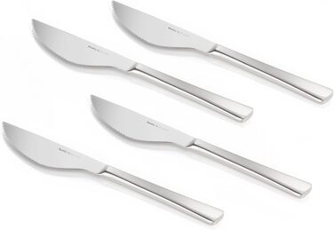 Buddy's Blades - Pizza Cutter Set, 4-Piece Set, Pizza Knife Set, Knife Set, Wavy Edge, Gift Box, Blade Length 11 cm, 23 cm Length, Stainless Steel