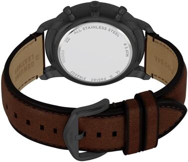 Годинник чоловічий Fossil Neutra Chronograph, шкіряний ремінець (темно-коричневий)