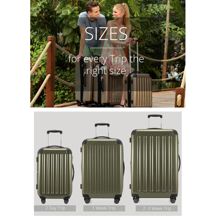 Чемодан Hauptstadtkoffer Alex TSA R2, 65 см, зелений (1 шт.)