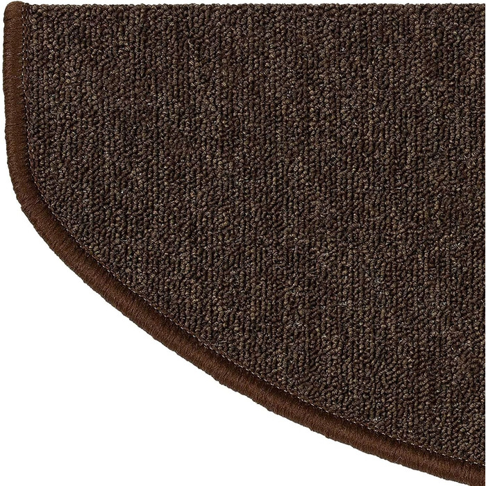Casa Pura London Stair Treads - Non-Slip Indoor Stair Mats - 15-Piece Set or Individual - Dark Brown
