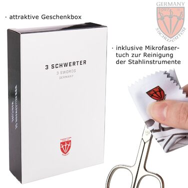 Набір для манікюру та педикюру Drei Schwerten 'Spezia' (Рожевий) | 10 предметів | Німецька якість