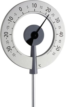 TFA Dostmann Lollipop-style Garden Thermometer, 12.2055.10, weather-resistant, with large numbers