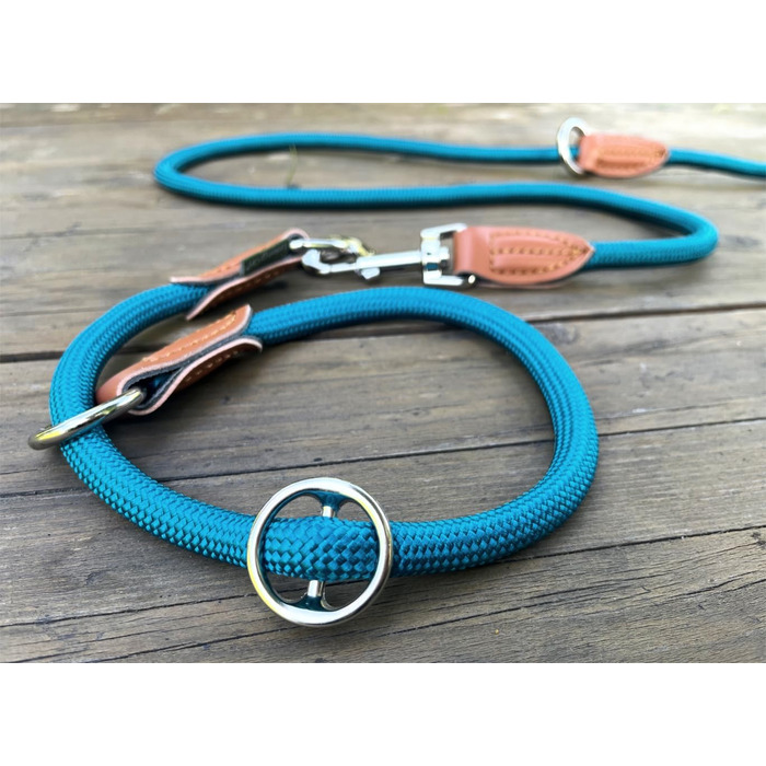 Поводок для собак Paracord зелений, регульований | Поводок для собак Nyon | Модний Devon | Розмір XL (Barrier Reef)