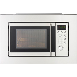 Вбудована мікрохвильова піч PKM MW800-20.8 EB: 20л, 800W, 5 рівнів потужності, 8 програм, нержавіюча сталь, 24.5см обертовий піднос, функція розморожування