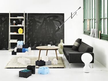 Скринька LEGO Room Copenhagen, 4 відсіки, 4,7 л, чорна, пластик, стільова, для зберігання іграшок