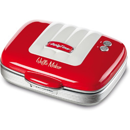 Ariete Party Time Waffle Maker - Non-Stick, 700W, Red