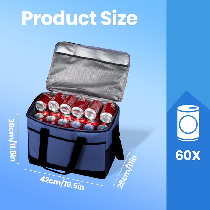 Кühltasche 35L: Термосумка для пікніків та відпочинку на природі (35 літрів)