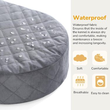 Dog Car Seat Back Bench with Thick Padding for Pet Travel, Waterproof and Washable, Dog Car Seat Back Bench with 2 Safety Leashes. Medium Back Length Less than 70 cm