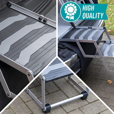 Сходинка для собак VOSS.PET, 4 ступені, для багажника авто, з алюмінію, з захисним килимком