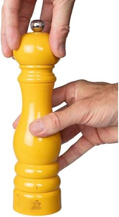 PEUGEOT - Pfeffermühle Paris u'Select 22 cm - ParisRama - 6 pre-set grind settings - Made from PEFC-certified wood - French know-how - Lacquered in saffron yellow