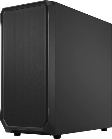 Корпус для ПК Fractal Design Focus 2 Black з темним склом та сітчастою передньою панеллю. В комплекті 2 вентилятори 140 мм. ATX