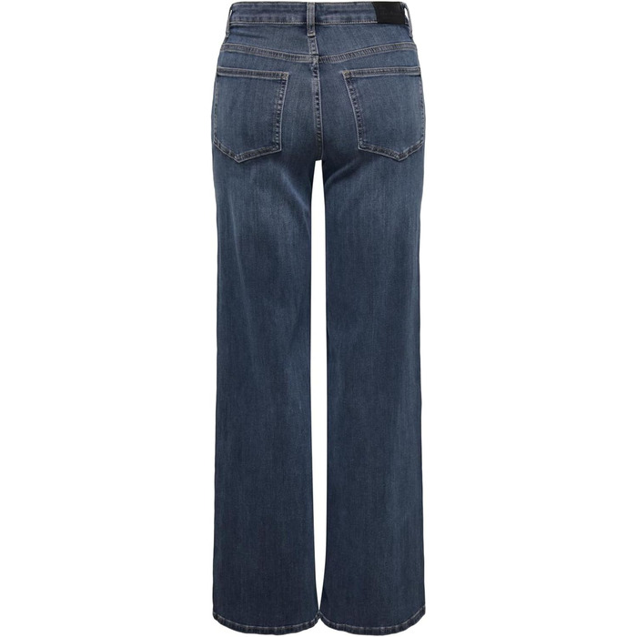 Джинси жіночі Only Madison з широкими штанинами, висока талія, колір Blue Black Denim (M/30L)