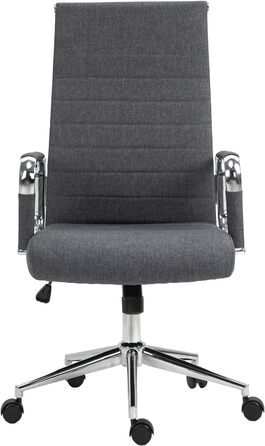 Офісне крісло SVITA Comfort: поворотне, для начальника, ергономічне, сіре, тканина