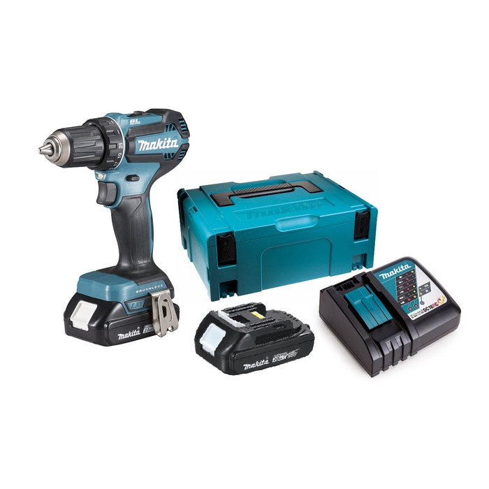 Ударний шуруповерт Makita DHP485RAJ 18V 50Nm, 2x2Ah
