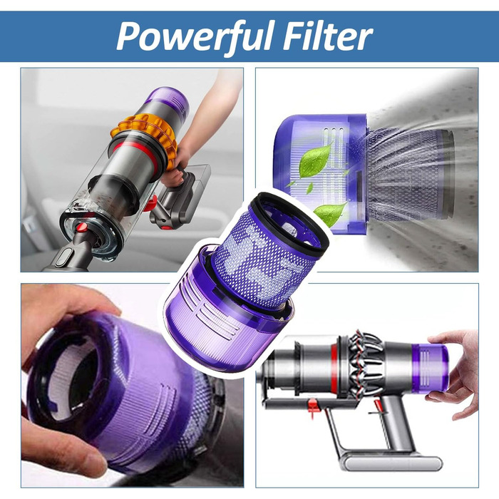 Dyson V11/V15/SV14/SV15/SV22 Replacement Dust Bin with HEPA Filter - Transparent & Reliable Vacuum Accessory