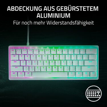 Клавіатура Razer Huntsman V3 Pro Mini - 60% з Red Switch (QWERTZ DE, USB-C, PBT)