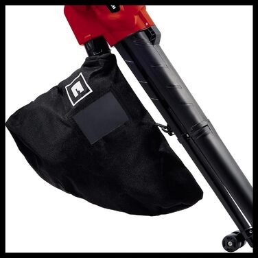 Einhell Electric Leaf Blower GC-EL 3024 E (Suction/Blow Function, Suction Tube Ø 75 mm, Suction Power 650 m³/h, Shredding Function, Shredding Ratio 10:1, Blowing Speed 240 km/h, Collection Bag 40 L)
