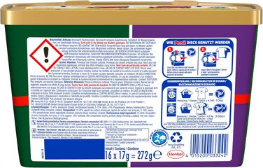 Капсули для прання Persil 4in1 Color DISCS для кольорових речей, технологія глибокого очищення, 16 шт