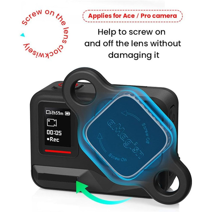 Фільтри для Insta360 Ace Pro: CPL, UV, ND (4, 8, 16, 32), ND4-PL, ND8-PL, ND16-PL, ND32-PL, комплект для екшн-камери, водонепроникний магнітний дизайн