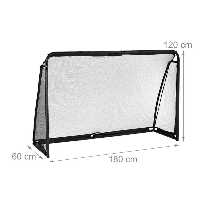 Relaxdays Black Football Goal 120 x 180 cm