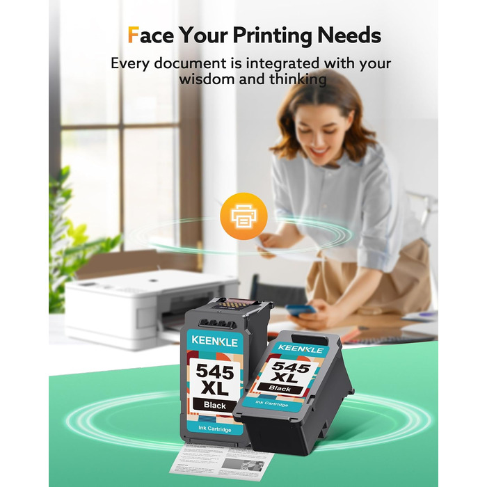 Картридж PG-545XL для принтера Canon PIXMA TS4550, чорний колір, збільшений об'єм