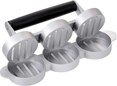 Пресс для бургерів Gräwe з 50 аркушами пергаментного паперу: набір для приготування смачних гамбургерів, паті, BBQ (3 міні-преси з антипригарним покриттям)