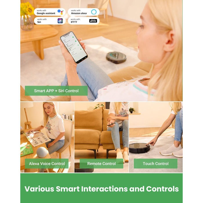 Робот-пилосос Vactidy Nimble T8 2-в-1 з функцією миття, 3000Pa, чорний