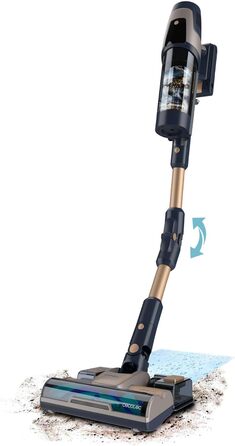 Бездротовий пилосос Cecotec Conga Rockstar 5500 Hurricane Station Flex Max: 220AW, 700W, станція самостійного очищення, 90 хв роботи, антизаплутувальна щітка, гнучкий шланг, циклонна технологія