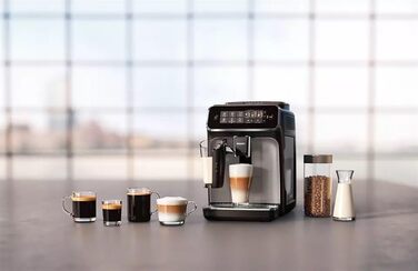 Philips 3200 Fully Automatic Coffee Machine – LatteGo Milk System, 5 Coffee Specialties, Intuitive Touch Display, Silver (EP3246/70) Latte Go 5 Coffee Specialties