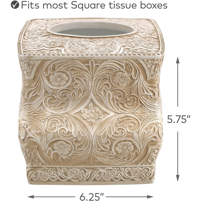 Набір аксесуарів для ванної кімнати Victoria, 4 предмети: дозатор для мила, підставка для зубних щіток, стакан, мильничка - Creative Scents Victoria Collection