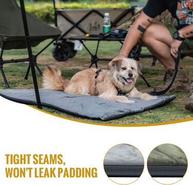 OneTigris Dog Blanket 110cm*68cm, Thickened Velvet Dog Mat Warmer Velvet Dog Bed Cat Bed for Large & Medium Dogs Travel Camping Outdoor, Reversible and Portable Hand Washable
