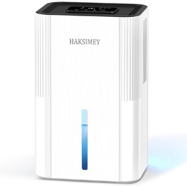 Електричний осушувач повітря 2800 мл | Тихий осушувач для дому з авто-розморожуванням та таймером | Осушувач для підвалу, ванної кімнати | 7-кольорове LED підсвічування з нічним режимом, 500 мл/на добу