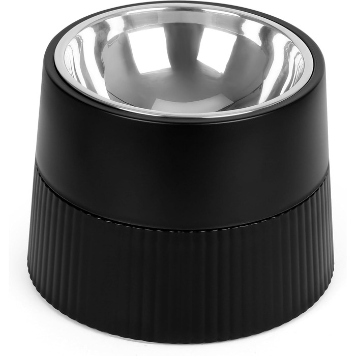 Станція годування Belle Vous для собак з висувними мисками, 400 мл, миска з нержавіючої сталі з антиковзним підставкою, велика/мала/середня собака/кіт