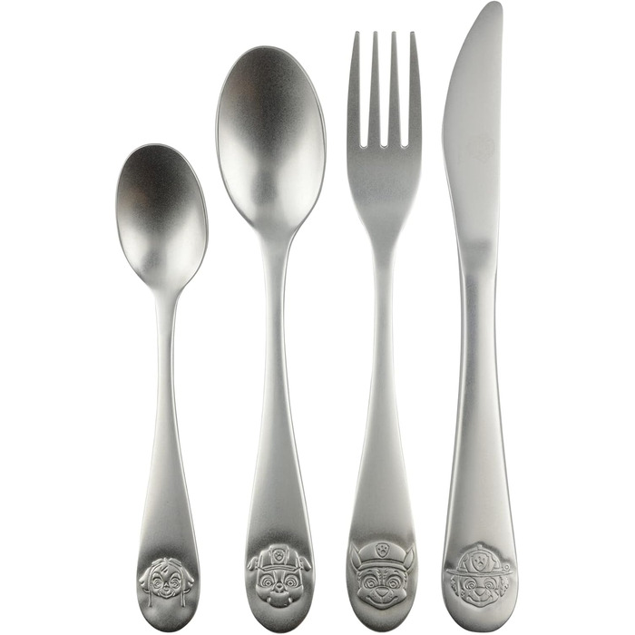 Дитячий набір столових приборів Paw Patrol, нержавіюча сталь, 4 шт.