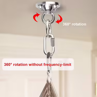 TSSS 360 Degree Swivel Ceiling Hook Swing Set Punching Bag Hammock - Up to 500kg Load Capacity Stainless Steel Wall Swivel Hook, Hook Base, Hanging Swing, Yoga Hook