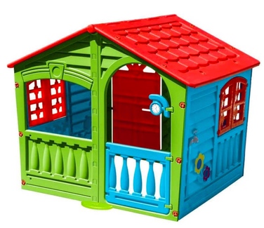 Дитячий ігровий будинок PalPlay з віконницями, пластик, 140x111x115 см